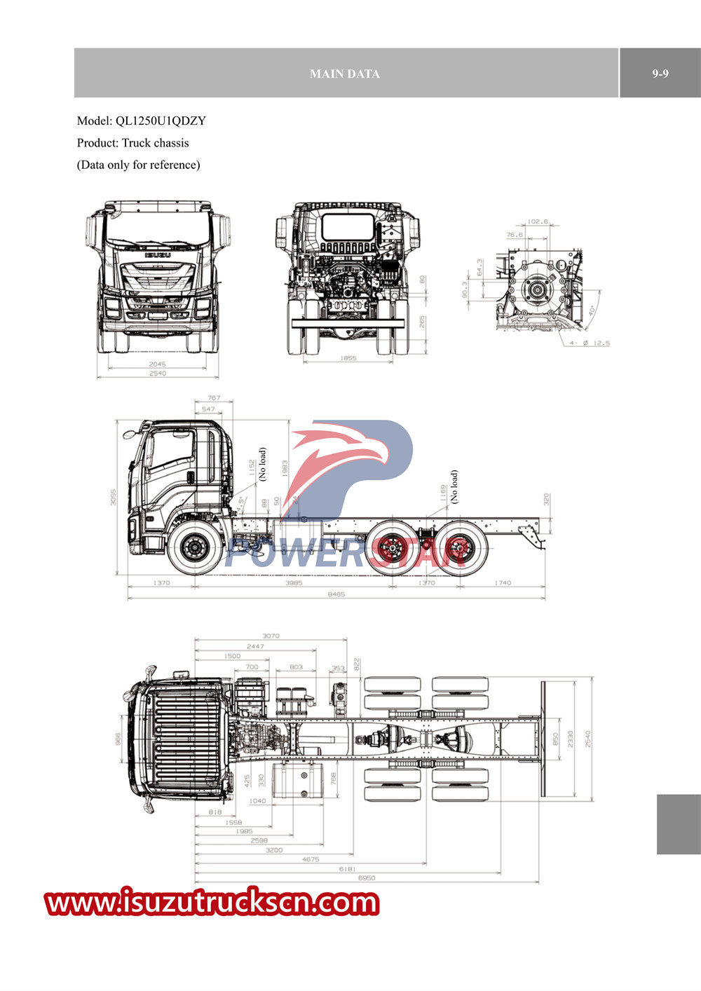 caminhão da série isuzu vc61