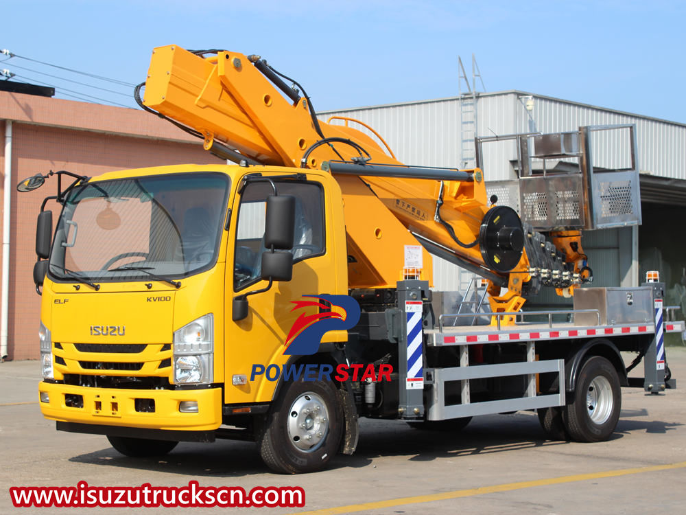 Caminhão plataforma de trabalho aéreo Isuzu