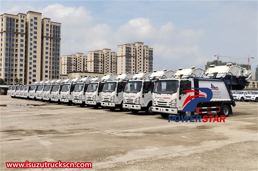 Carregador traseiro de lixo Isuzu NPR de 20 unidades 