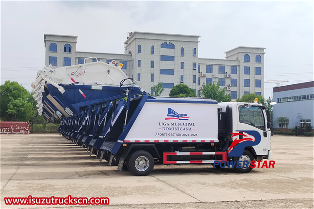 Carregador traseiro de lixo Isuzu NPR de 20 unidades 