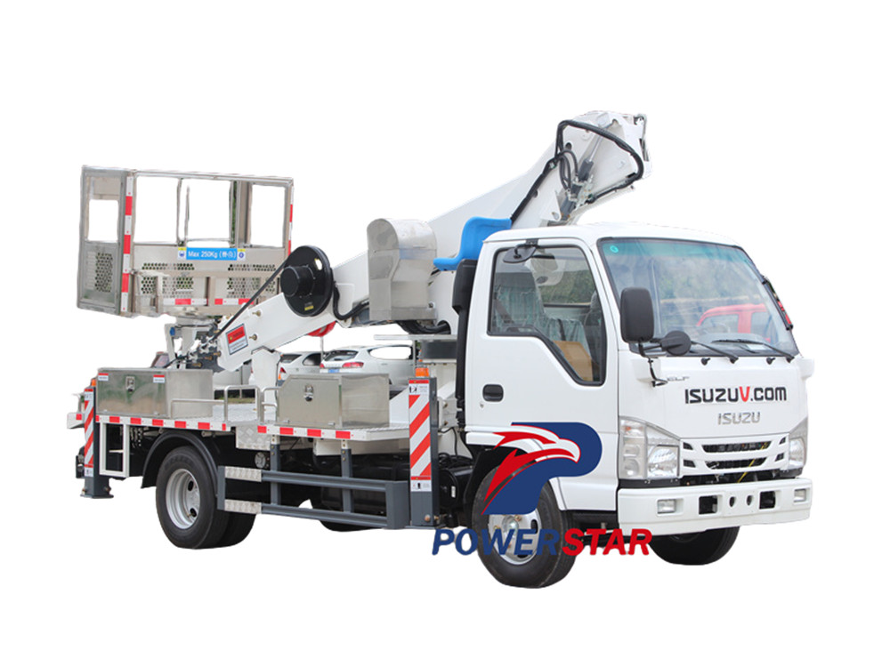 Isuzu telescopic arm aerial platform truck