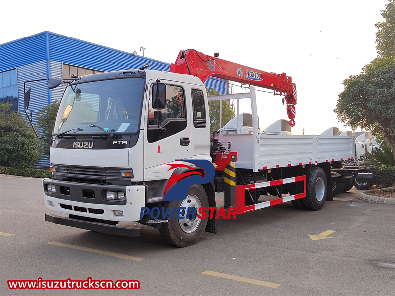  Isuzu FTR 4X2 5 tons boom crane truck