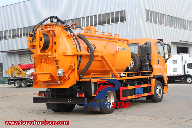  Isuzu FVR jetting combined cleaning sewage truck