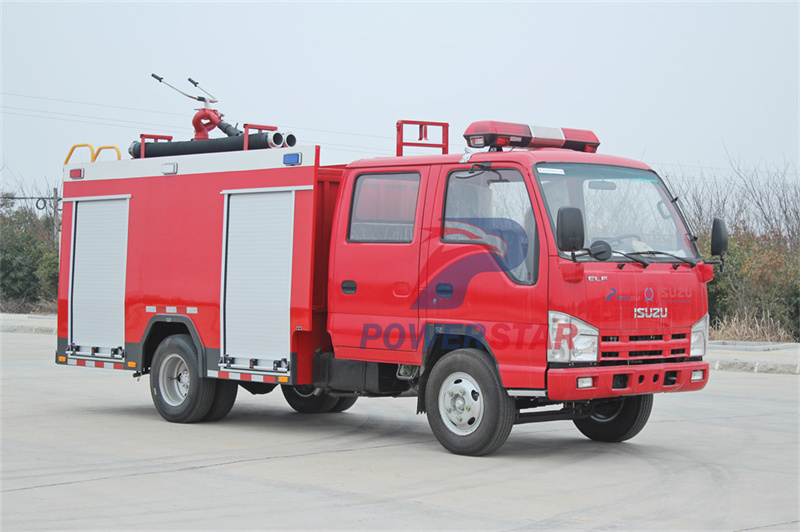 New Isuzu 4KH1 120HP 3000 Liters Fire fighting truck