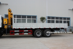 Telescoping boom crane, Lorry mounted crane, Isuzu Cargo crane truck, Isuzu Truck loader crane, Hydraulic truck crane