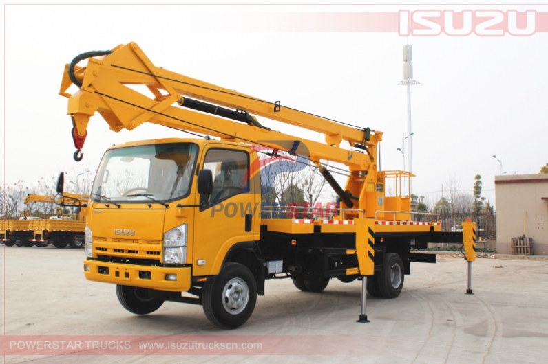 aerial work platform Isuzu hydraulic beam lifter