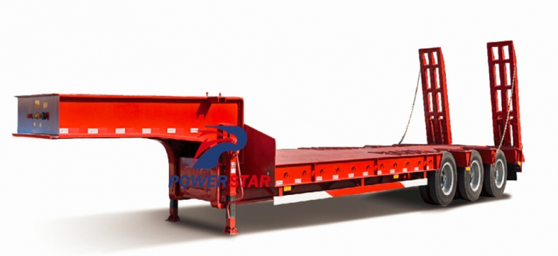 Tri-Axle Lowbed Semi Trailer manufacturer