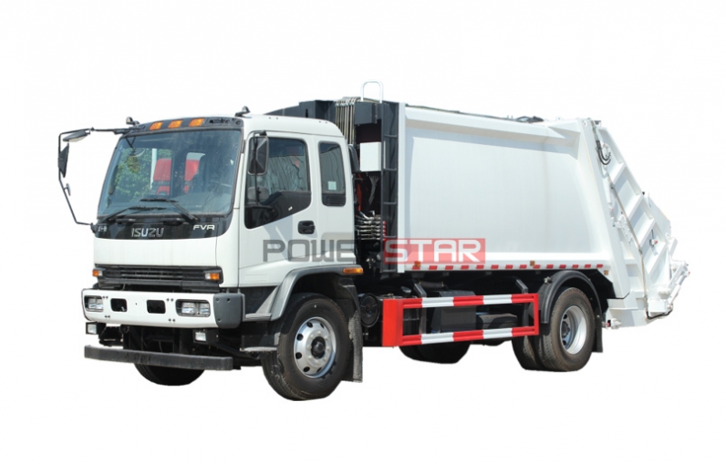 Garbage transportation Isuzu Trash Truck Garbage Compactor supplier