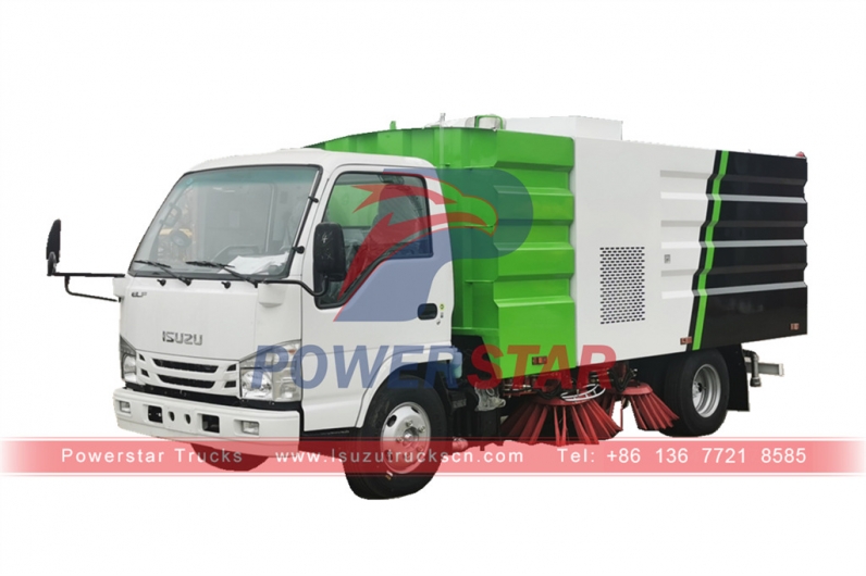 ISUZU ELF 100P 5CBM street sweeper truck for sale