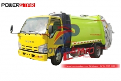 Good price ISUZU 4CBM refuse compactor for sale