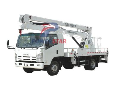 Insulated Folding Arm Aerial Manlift Truck Isuzu with wireless remote control