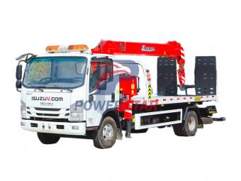 ISUZU recovery truck mounted boom crane export Grenada