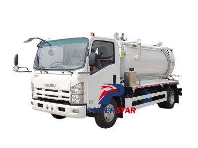 Isuzu 4x2 8,000 liters gully sucker truck