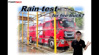 Teste de chuva para caminhões de bombeiros de veículos de resgate de espuma/água ISUZU GIGA
    