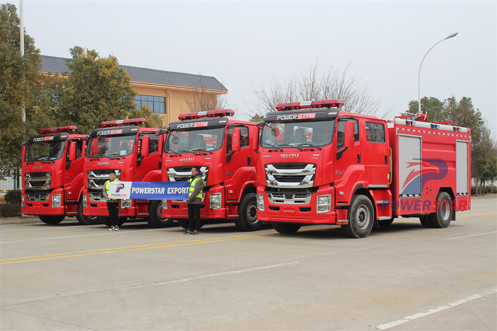 Caminhão bombeador de resgate pesado Isuzu GIGA filipino de 4 unidades
    