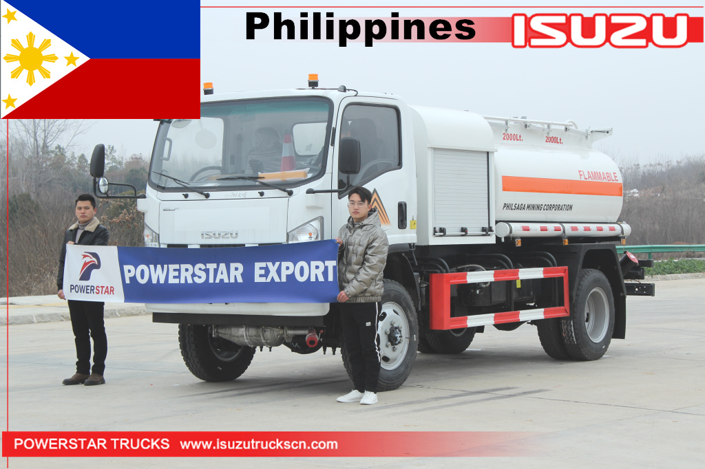 Filipinas - ISUZU 4X4 Tanque de óleo combustível com tração integral e dispensador
    