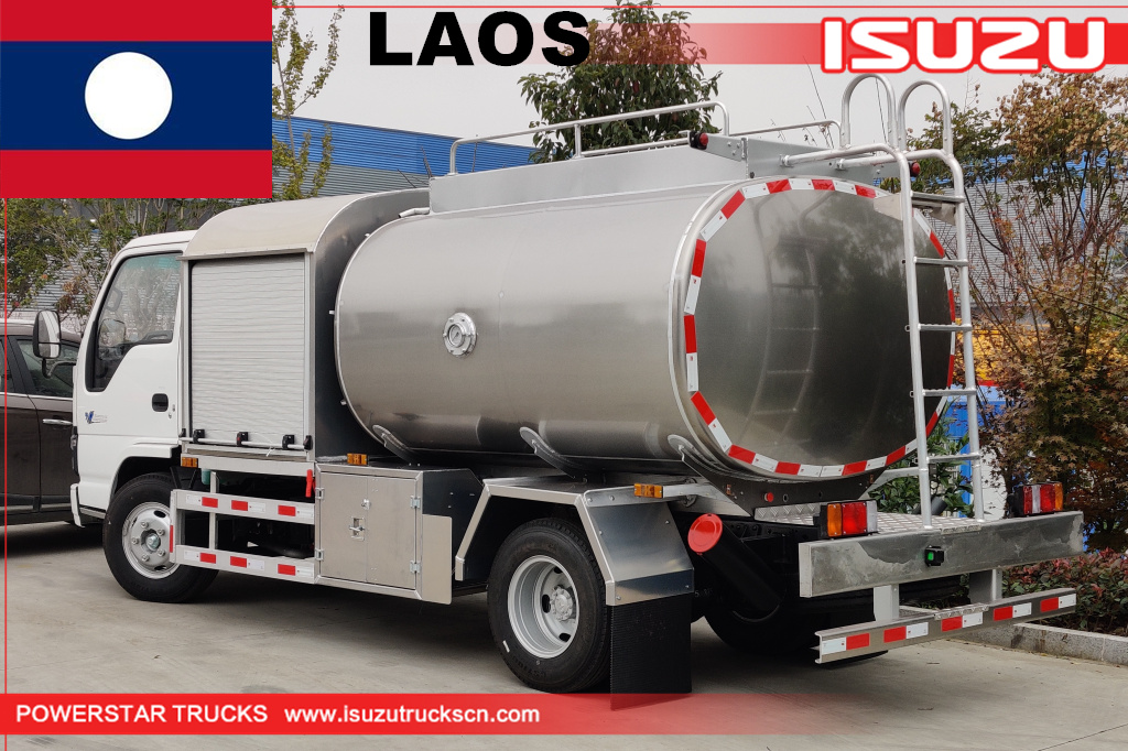 Laos - 1 unidade de caminhão tanque de reabastecimento de aeronaves ISUZU
    