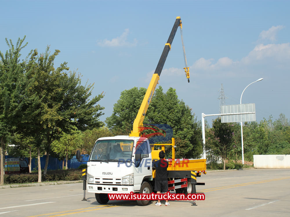 Procedimentos operacionais de segurança para guindastes montados em caminhão Isuzu
    