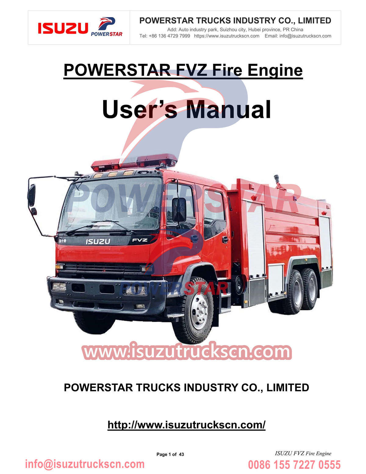 Exportação manual de veículo com rodas ISUZU Fire Tender 10 para o Senegal
    