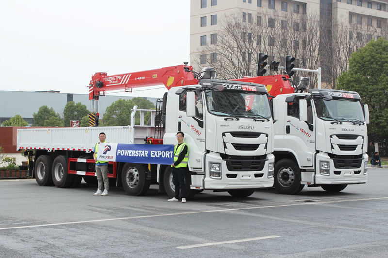 Mianmar - 2 unidades ISUZU GIGA Palfinger Boom Crane Truck
    