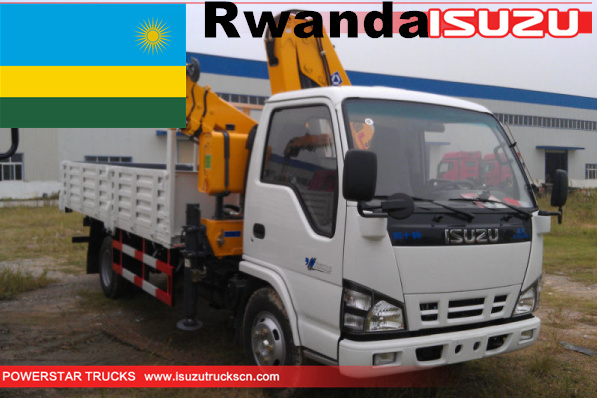 Ruanda - 1 unidade Isuzu Knuckle boom truck guindaste XCMG
    