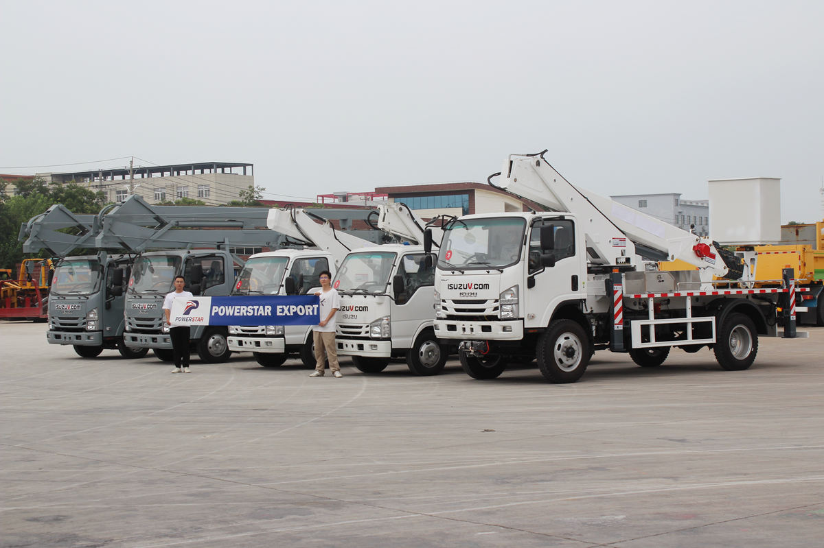 Clientes de Serra Leoa encomendaram 5 caminhões com plataforma de trabalho aéreo ISUZU
    