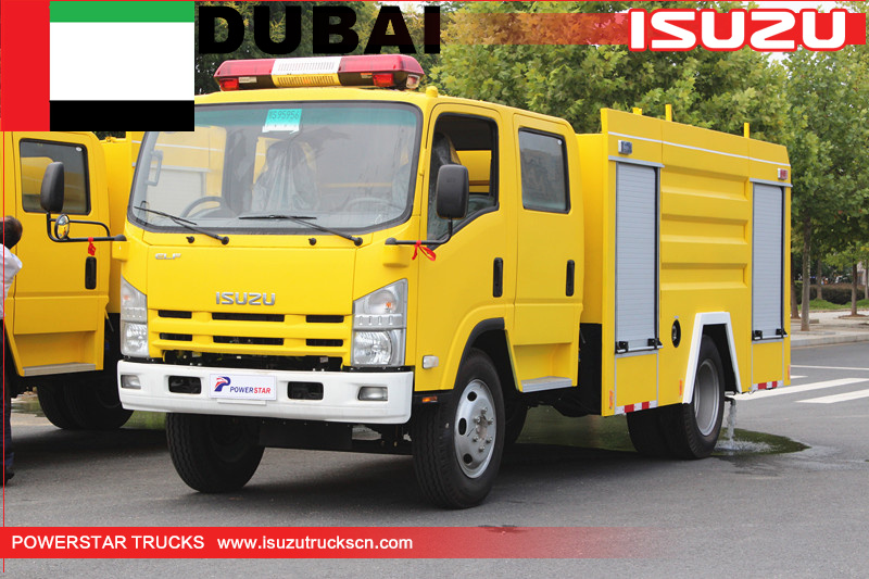 Caminhão de bombeiros com chassi Isuzu para Dubai
    