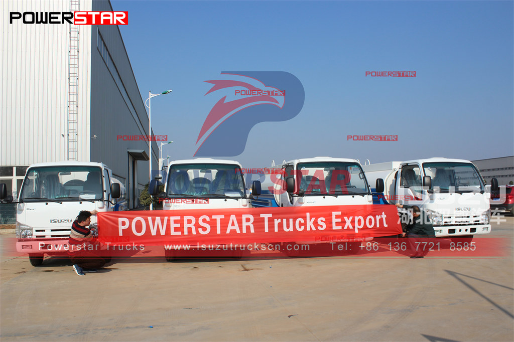 ISUZU 5000L caminhão-tanque de aspersão de água exportação de bowser de água para Mianmar
    