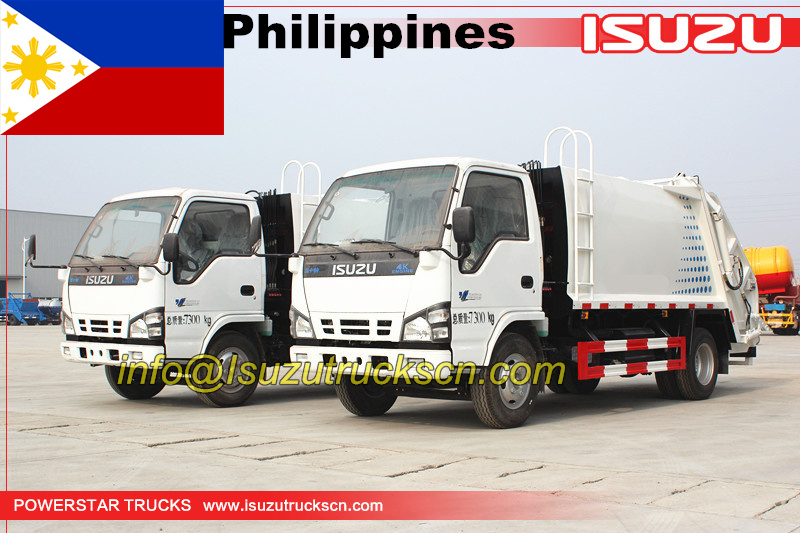 Caminhão de lixo Compressd da cidade de Manila Isuzu 3 toneladas
    