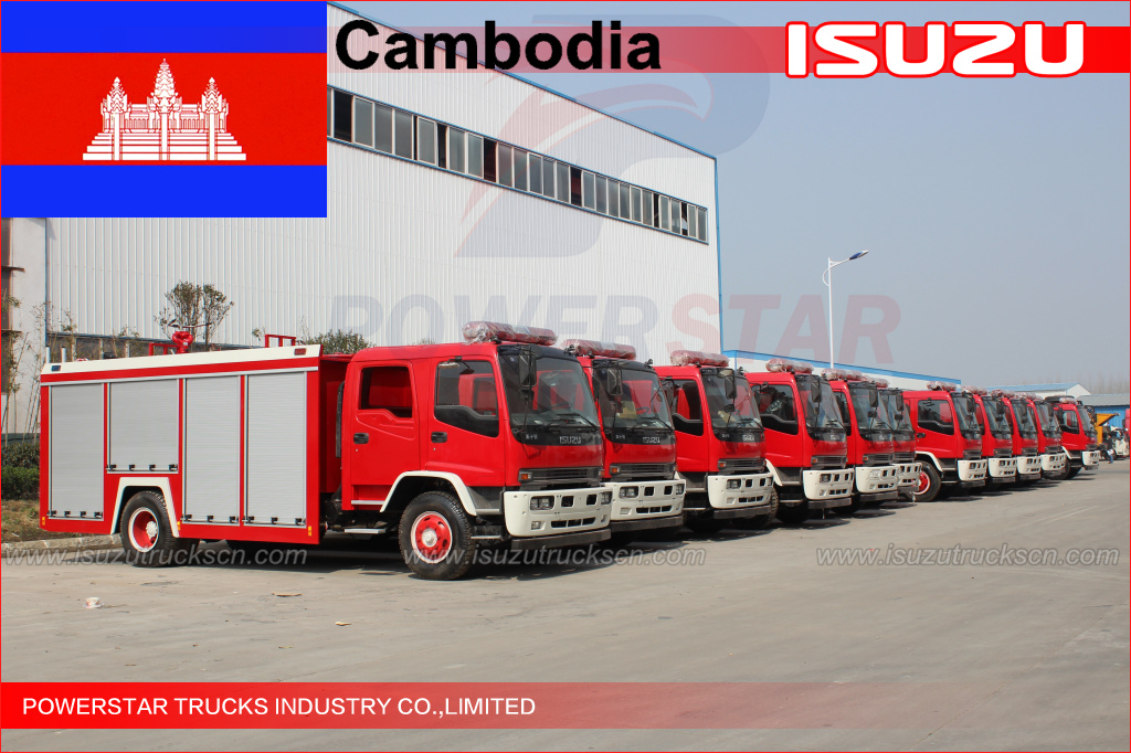 Caminhão de bombeiros aquático FTR de 120 unidades para o Camboja
    