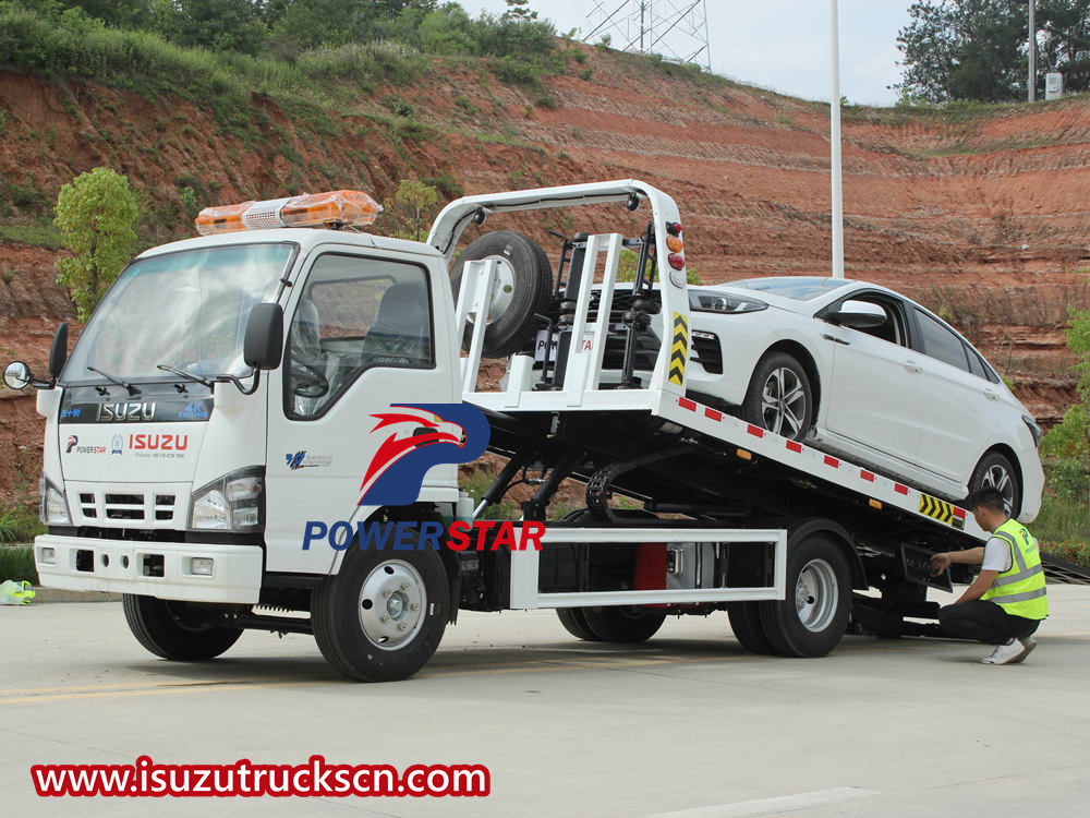 Introdução às funções do veículo de resgate rodoviário Isuzu
    