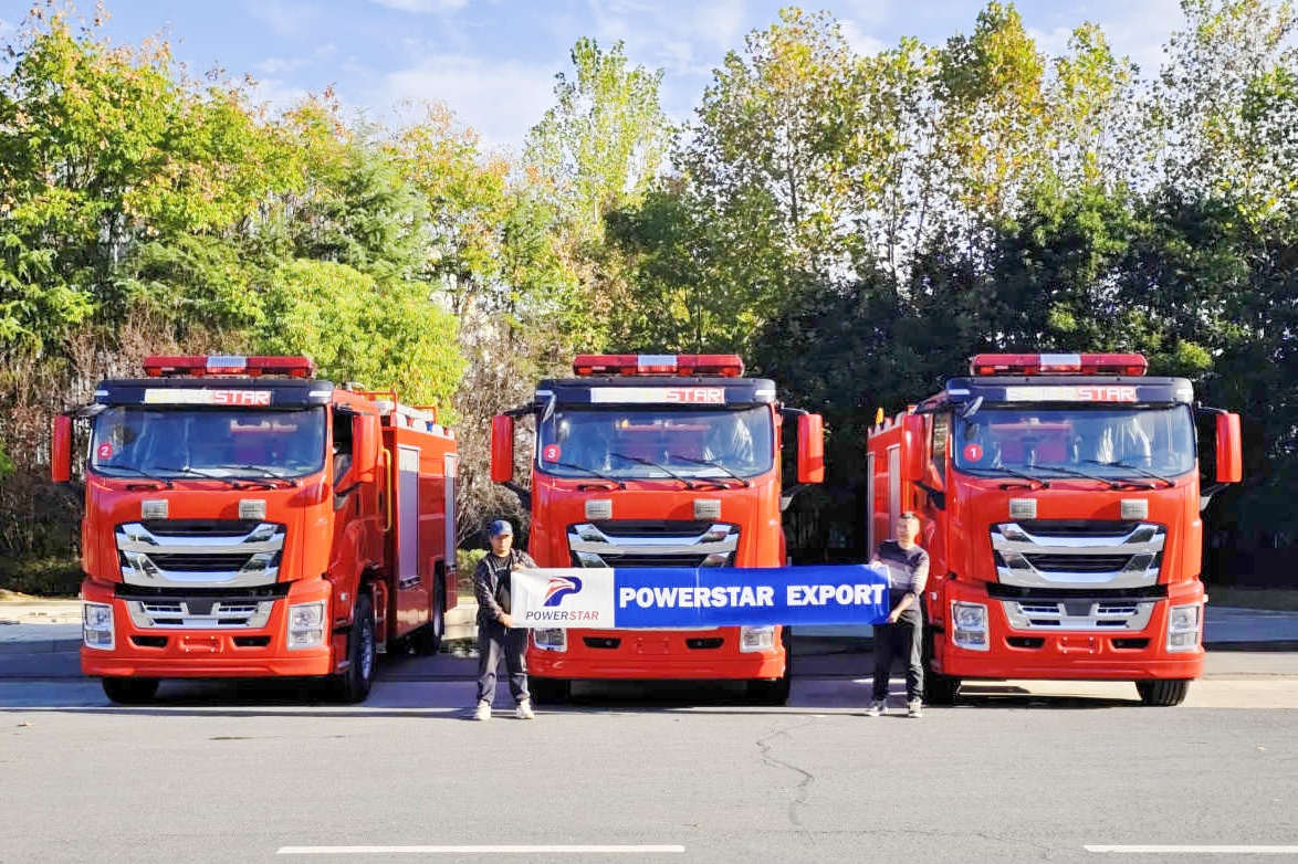 Etiópia 3 unidades Isuzu Giga Rescue Fire Engine