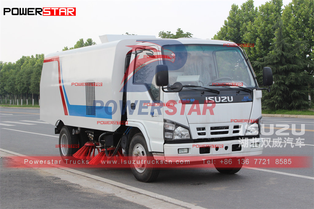 Exportação de caminhão varredor de estrada POWERSTAR ISUZU 5 + 1CBM para as Filipinas
    