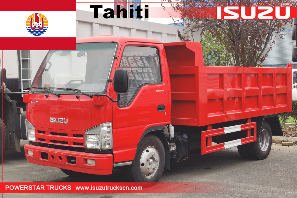 Taiti - 1 unidade ISUZU mini elf caminhão basculante basculante
    