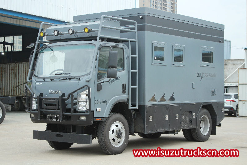 Novos caminhões especiais para motorhome ISUZU 4x4 NPR RVs
    