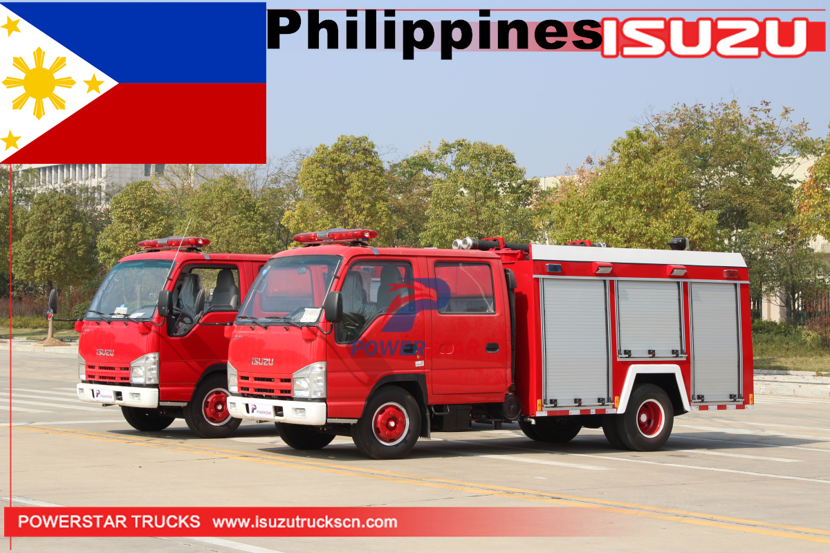 Filipinas - 2 unidades ISUZU Water Foam Fire Engine Vehile
    