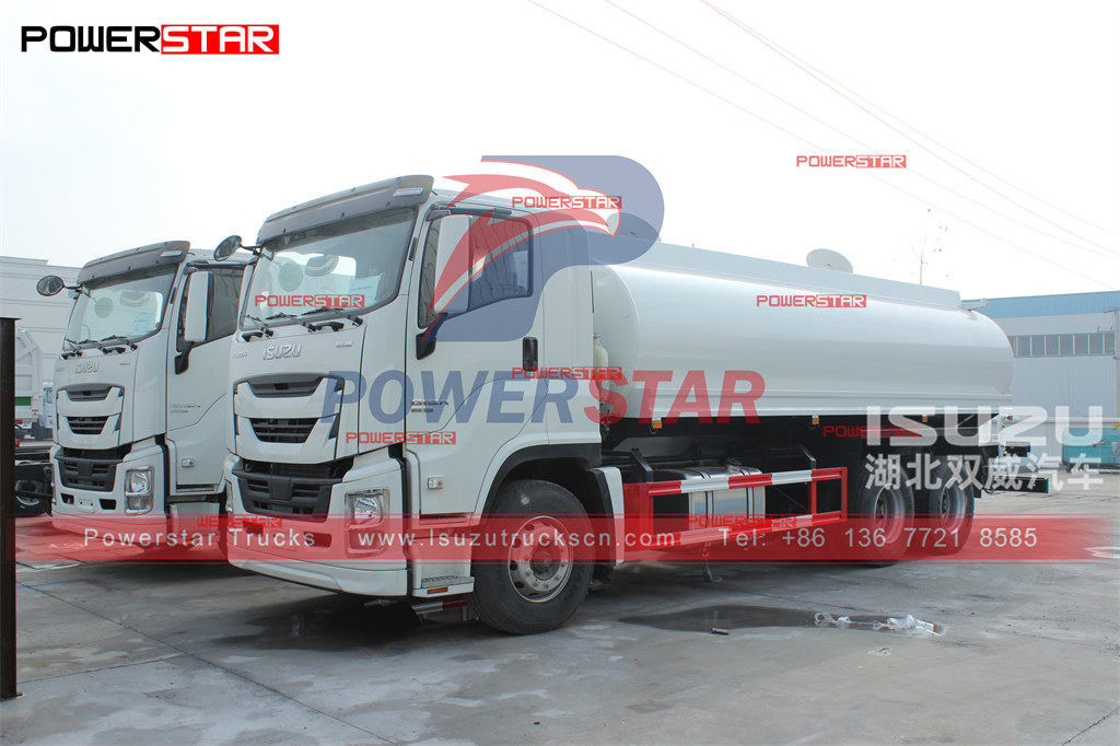 ISUZU GIGA 20cbm água bowser caminhões-tanque de aspersão de água exportam Síria
    