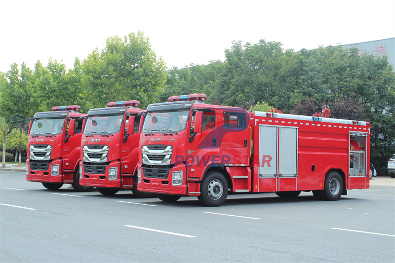 Filipinas - 3 unidades ISUZU GIGA Water Fire Engine Caminhões de bombeiros
    