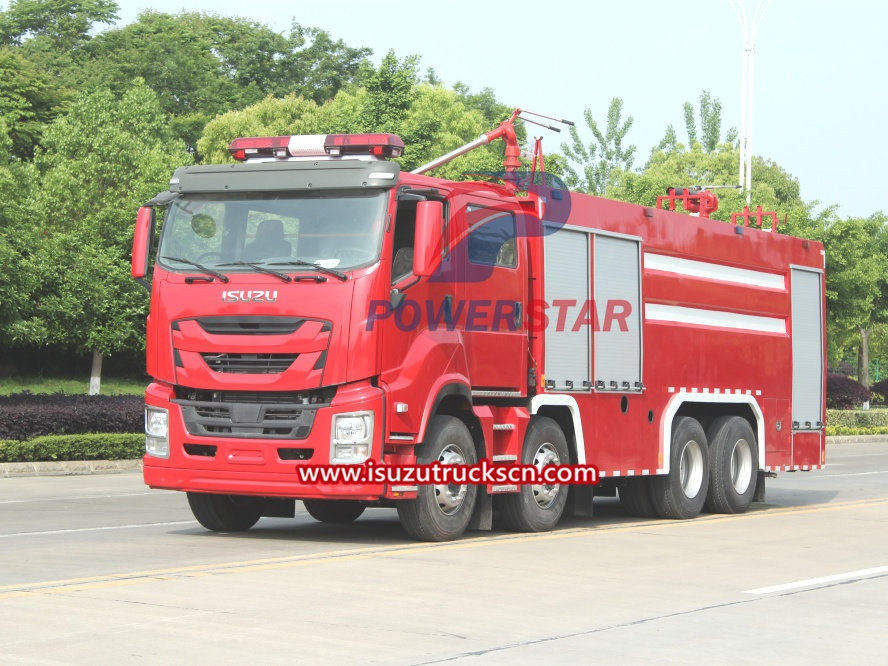 Governo do Congo compra caminhão de bombeiros com pó seco pesado Isuzu Giga
    