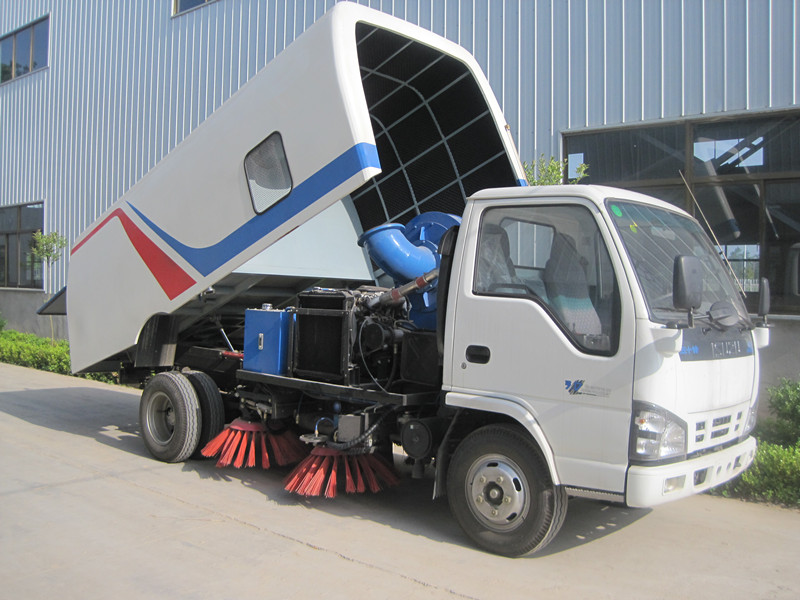 Preço do veículo de limpeza de estradas ISUZU personalizado na Nigéria do caminhão varredor de estradas
    