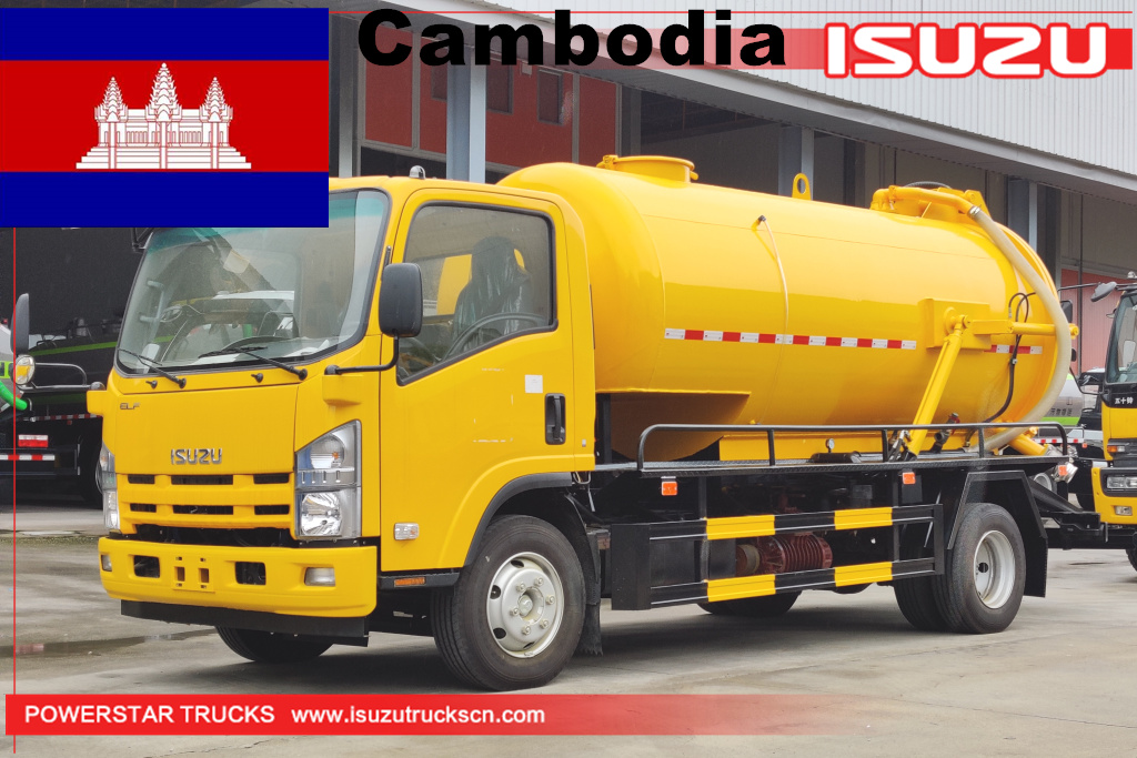 Camboja - 1 unidade de caminhão tanque de vácuo ISUZU ELF
    