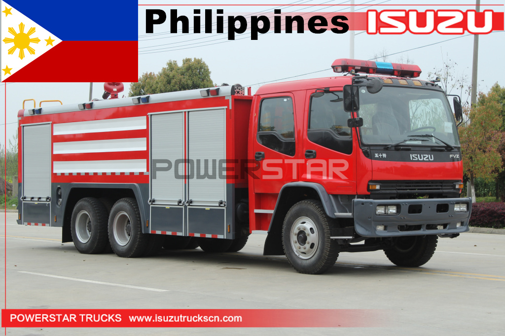 Filipinas - 1 unidade de caminhão de bombeiros de espuma ISUZU FVZ
    