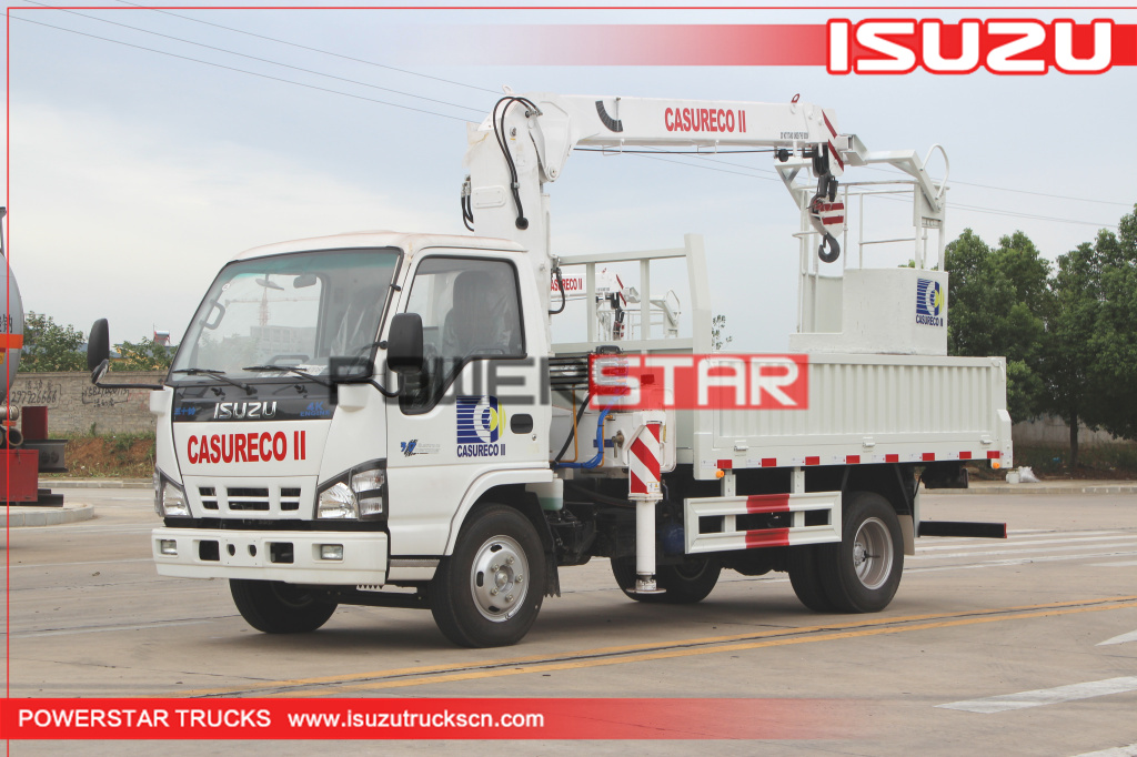 Filipinas Isuzu Manlifter com guindaste
    