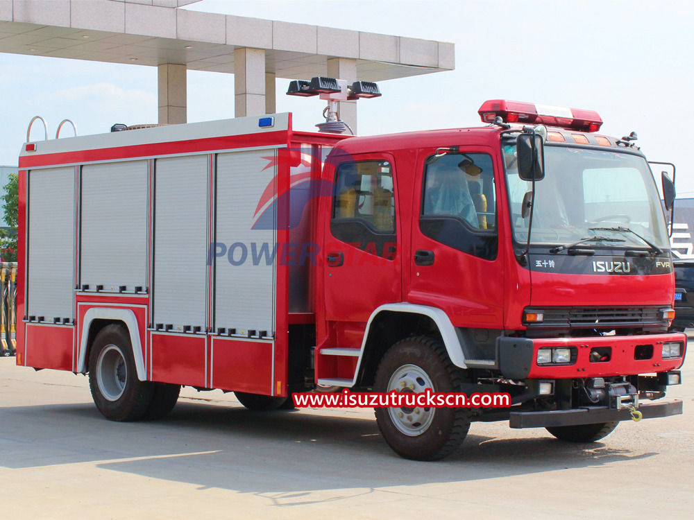 Tipos comuns de caminhões de bombeiros ISUZU
    