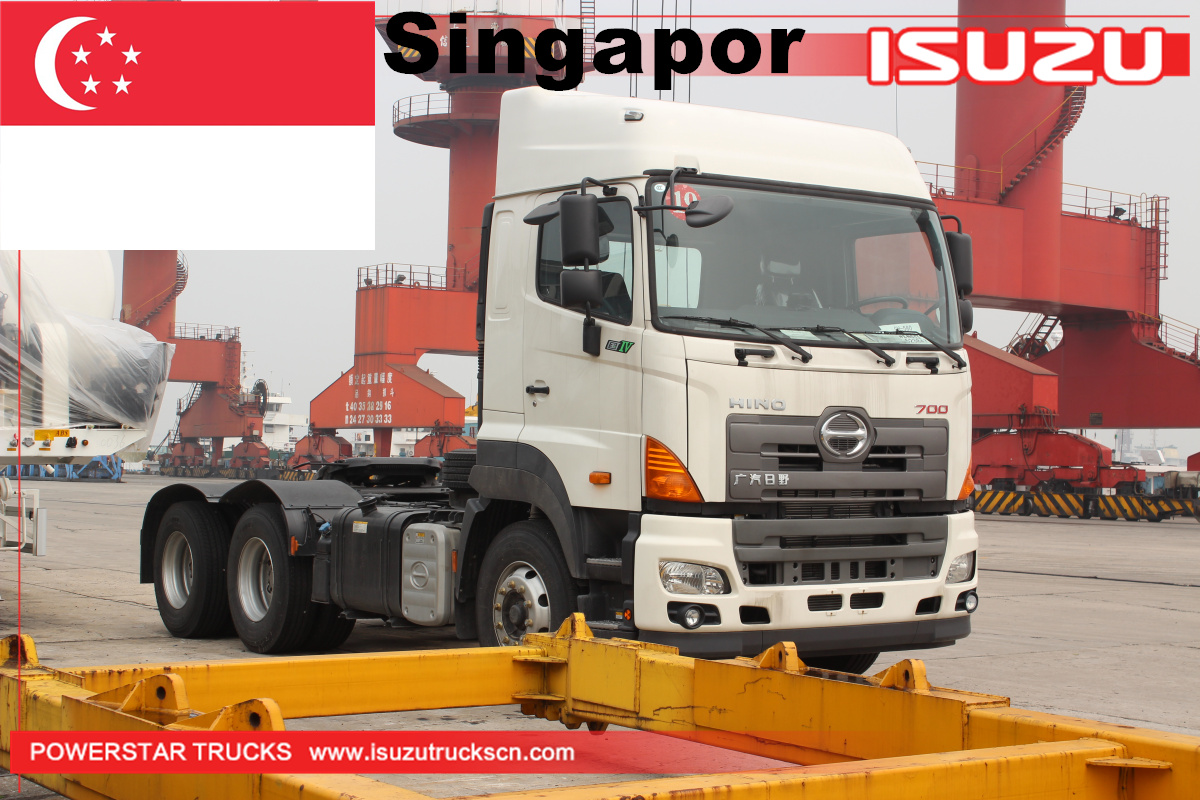 Singapura - 100 unidades GAC Hino Prime Mover e reboque de cimento
    