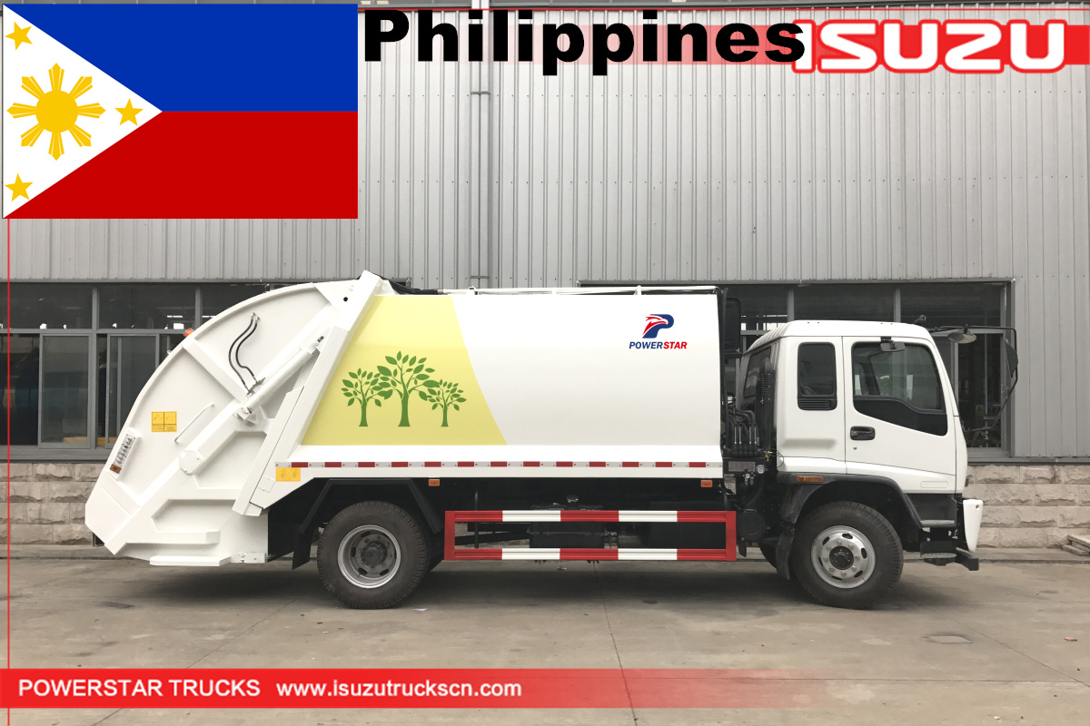 Filipinas - 1 unidade de veículo compactador de lixo Isuzu de 14cbm
    