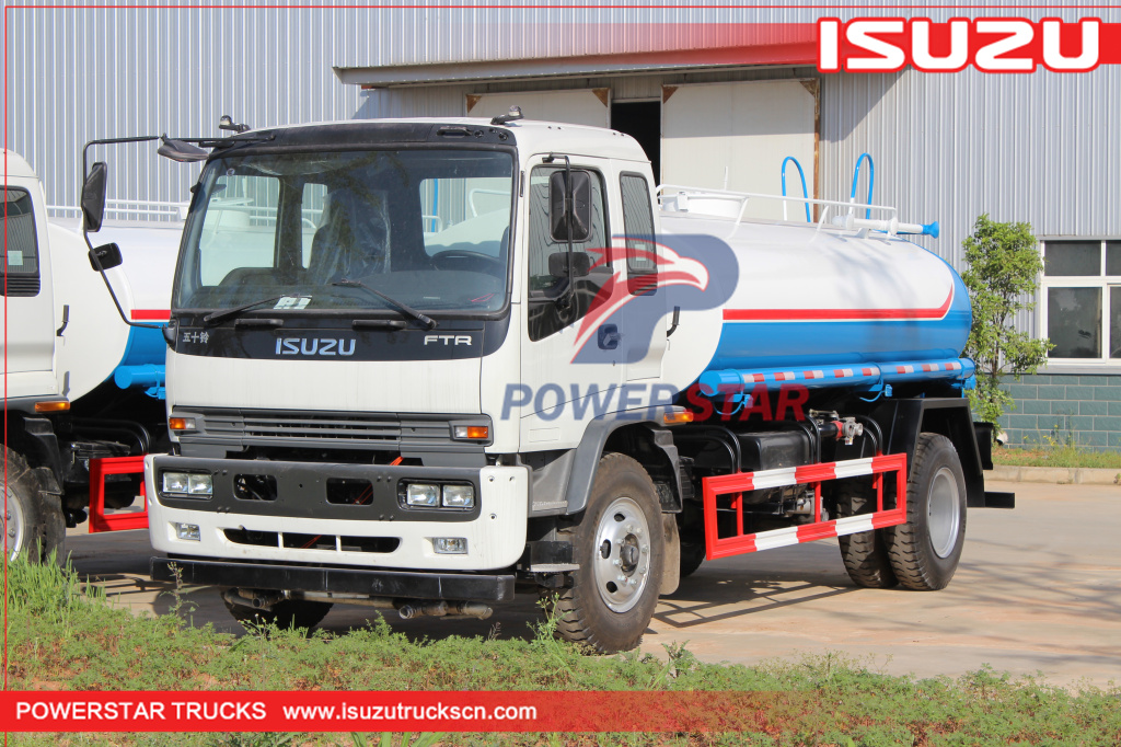 Cliente do Afeganistão fabricou caminhões-tanque de pulverização de água de 10.000 litros Isuzu
    