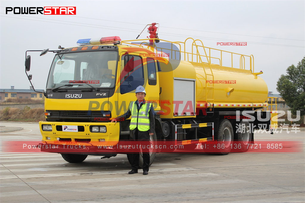 Exportação de caminhão de combate a incêndio com tanque de água ISUZU 16cbm Filipinas Manila
    