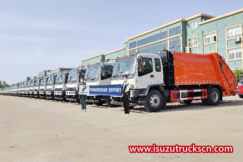 40 peças caminhão compactador de lixo Isuzu FVR 15 cbm envio para YEMAN
    