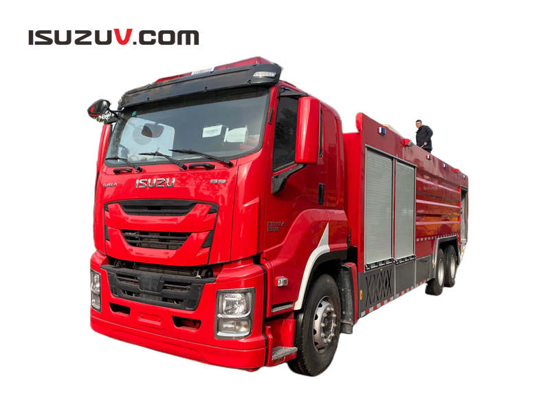 Instruções de operação do sistema de pó seco para caminhão de combate a incêndio Isuzu FVZ
    